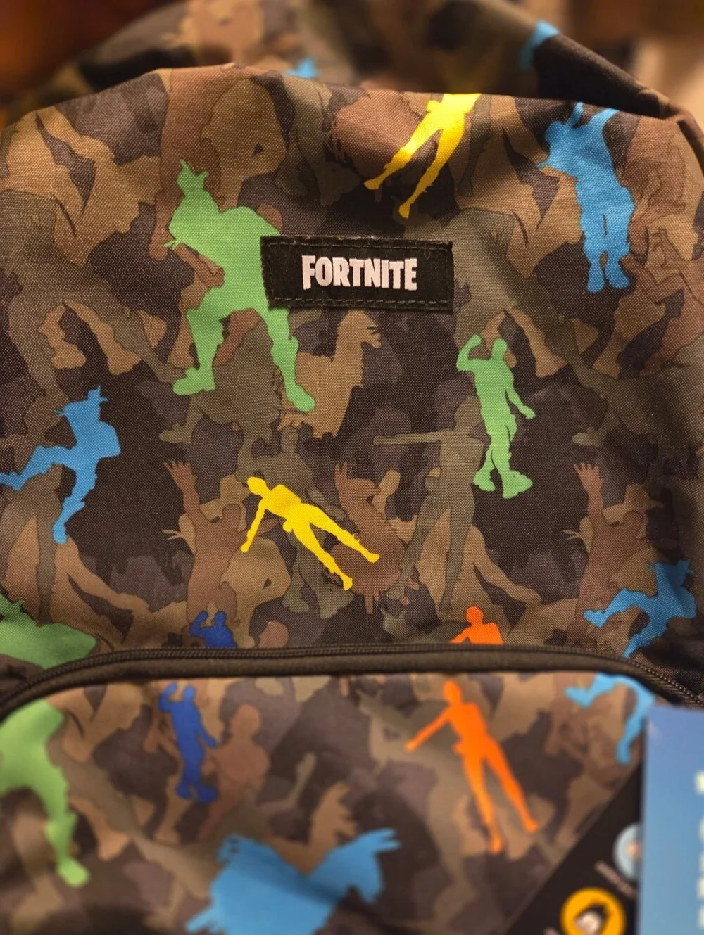 New Epic Games Fortnite Gamer Camo Backpack Black Multicolor NWT Back To School